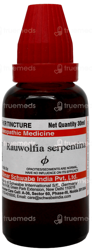 Dr Willmar Schwabe Rauwolfia Serpentina Q Mother Tincture 30ml